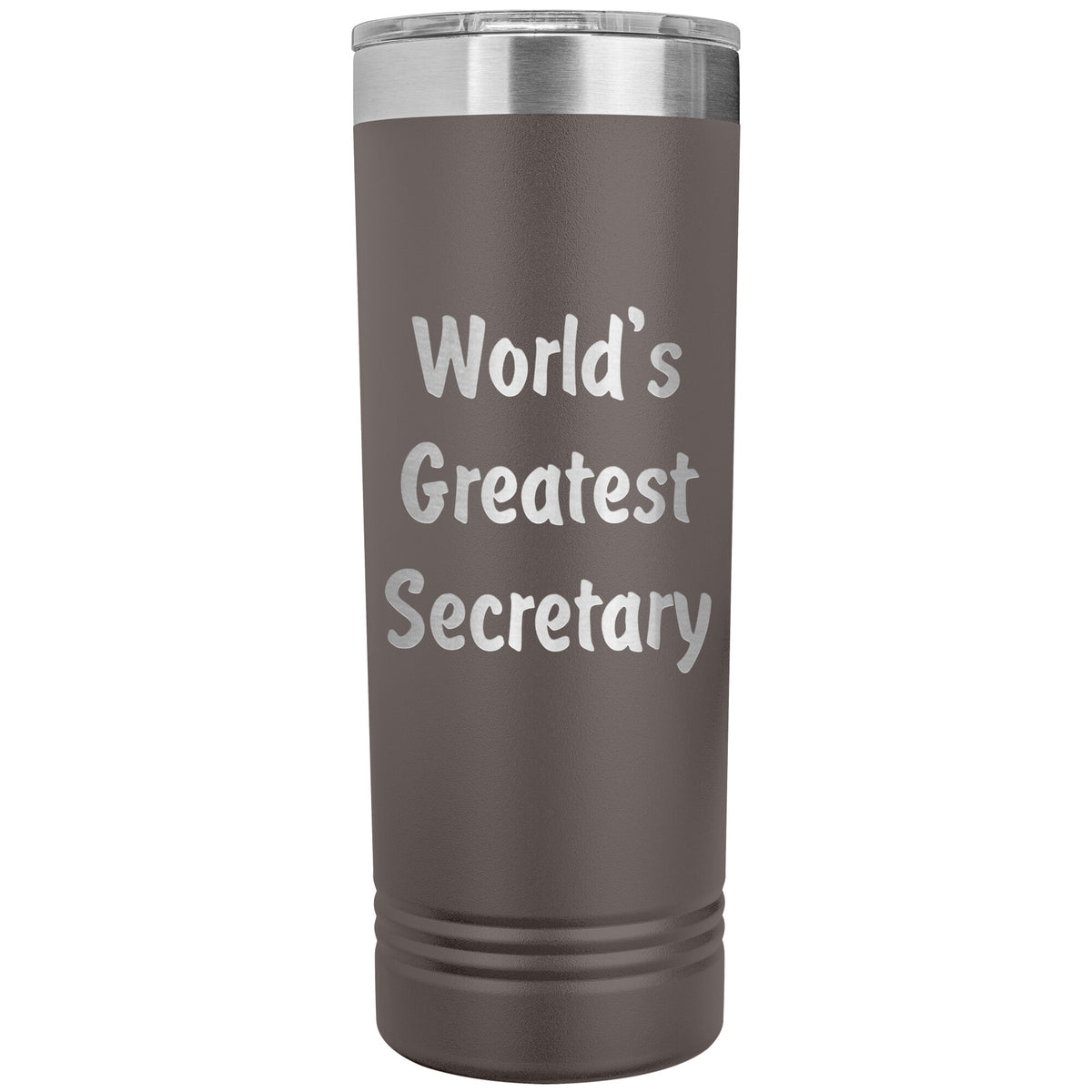 World's Greatest Secretary - 22oz Insulated Skinny Tumbler
