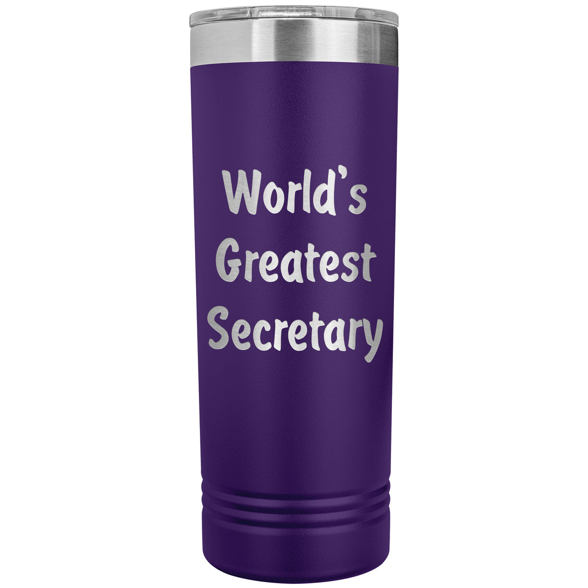 World's Greatest Secretary - 22oz Insulated Skinny Tumbler