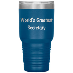 World's Greatest Secretary - 30oz Insulated Tumbler