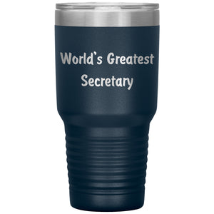 World's Greatest Secretary - 30oz Insulated Tumbler