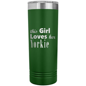 Yorkie - 22oz Insulated Skinny Tumbler