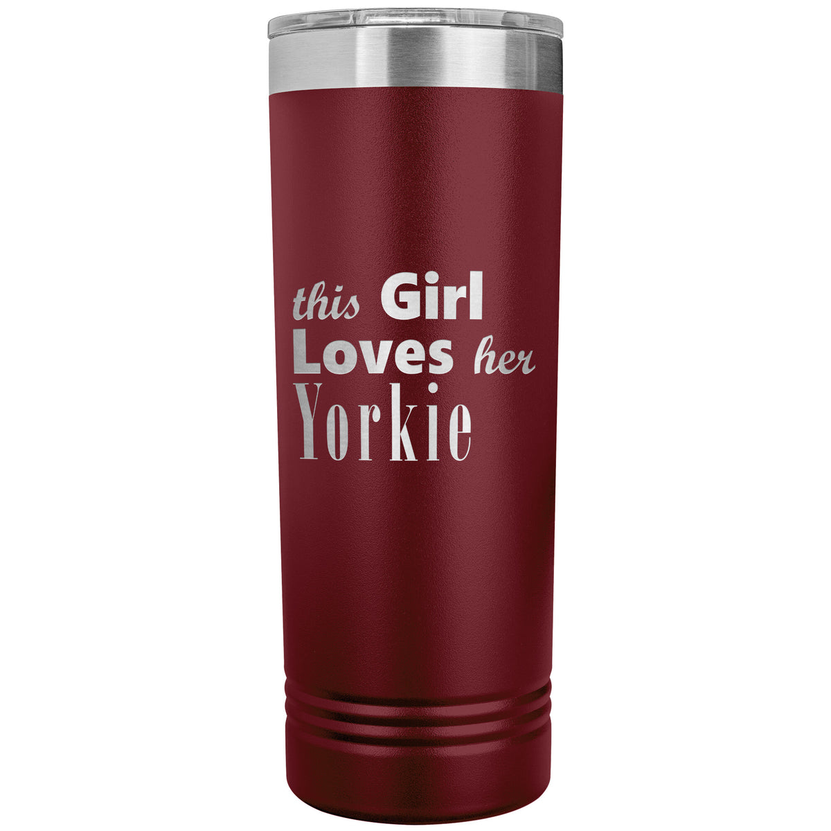 Yorkie - 22oz Insulated Skinny Tumbler