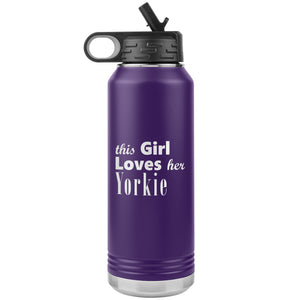Yorkie - 32oz Insulated Water Bottle