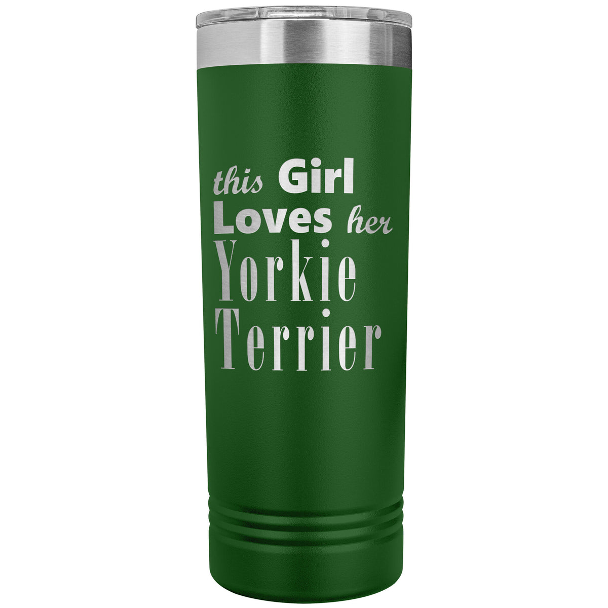 Yorkie Terrier - 22oz Insulated Skinny Tumbler