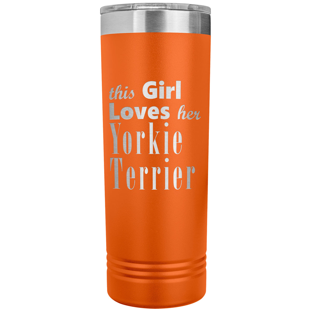 Yorkie Terrier - 22oz Insulated Skinny Tumbler