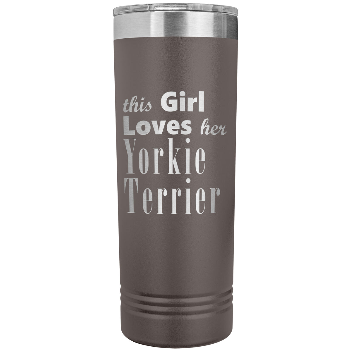 Yorkie Terrier - 22oz Insulated Skinny Tumbler