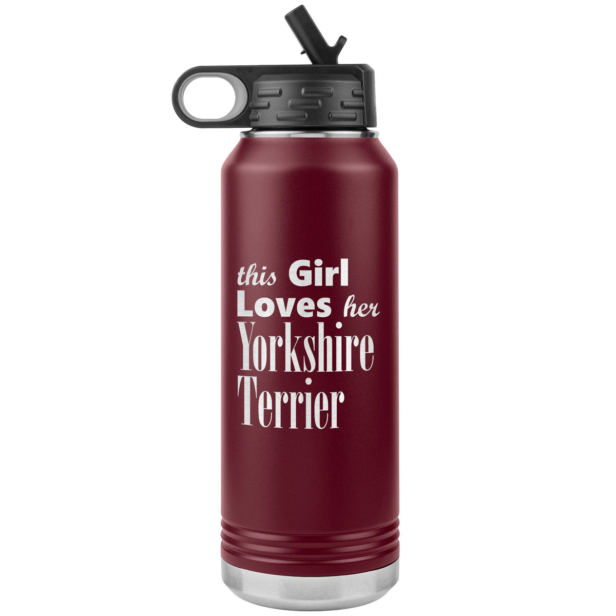 Yorkshire Terrier - 32oz Insulated Water Bottle