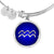 Zodiac Sign Aquarius v2 - Bangle Bracelet