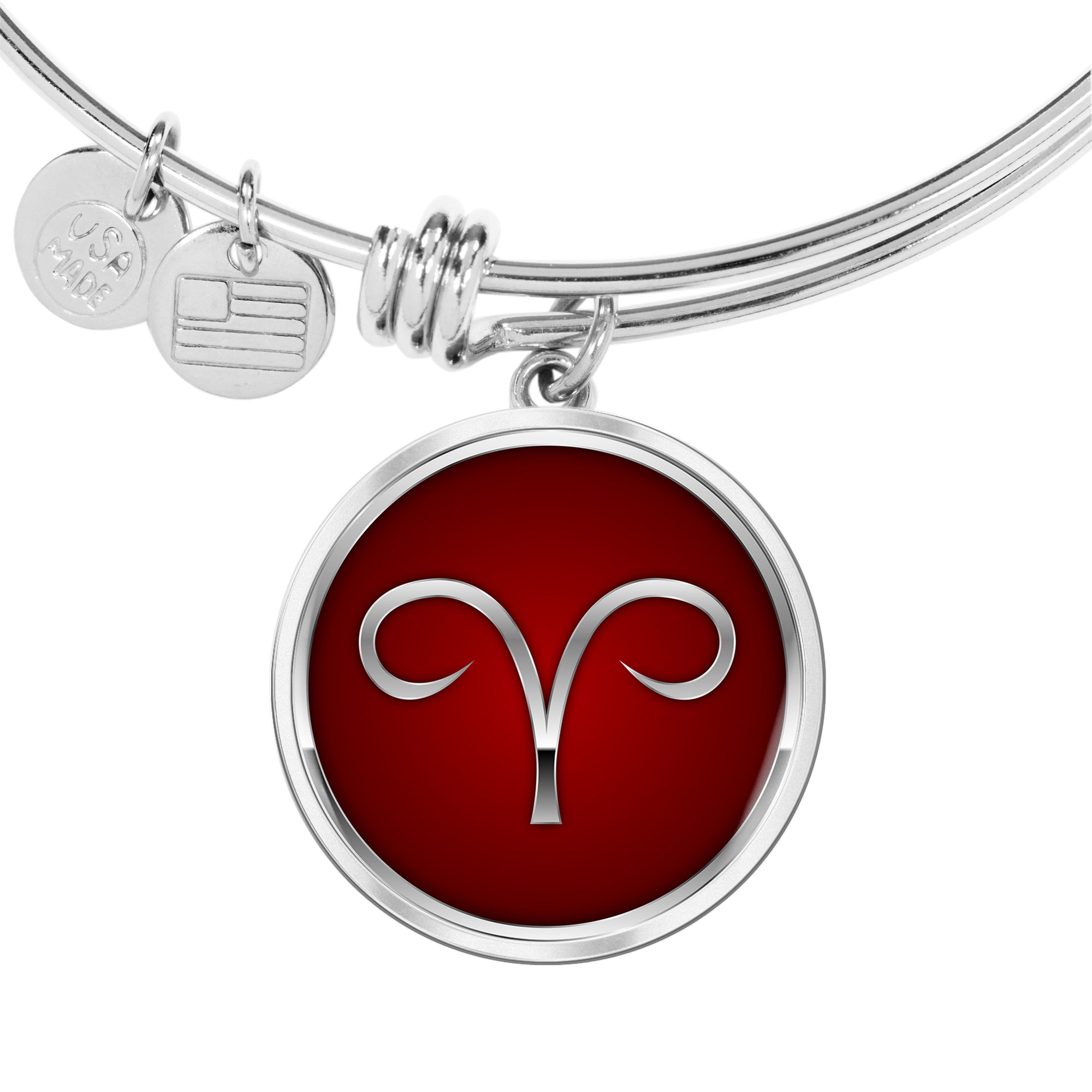 Zodiac Sign Aries v2 - Bangle Bracelet