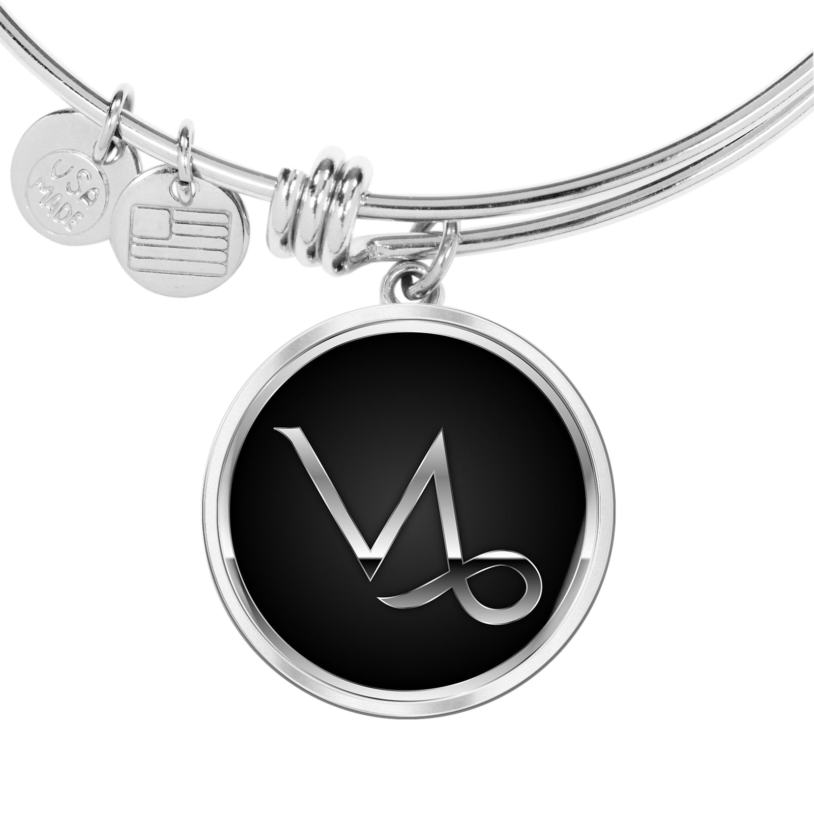Zodiac Sign Capricorn v2 - Bangle Bracelet