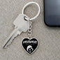 Mama, Est. 1972 v2 - Heart Pendant Luxury Keychain