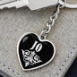 Jo v02 - Heart Pendant Luxury Keychain
