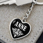 Anne v02 - Heart Pendant Luxury Keychain
