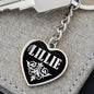 Lillie v02 - Heart Pendant Luxury Keychain