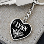 Lynn v02 - Heart Pendant Luxury Keychain