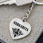 Margarita v01 - Heart Pendant Luxury Keychain