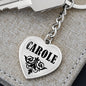 Carole v01 - Heart Pendant Luxury Keychain