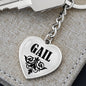 Gail v01 - Heart Pendant Luxury Keychain
