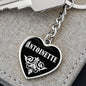 Antoinette v02 - Heart Pendant Luxury Keychain