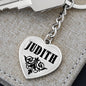 Judith v01 - Heart Pendant Luxury Keychain