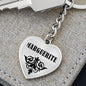 Marguerite v01 - Heart Pendant Luxury Keychain