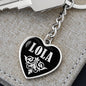 Lola v02 - Heart Pendant Luxury Keychain