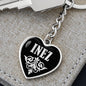 Inez v02 - Heart Pendant Luxury Keychain