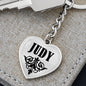 Judy v01 - Heart Pendant Luxury Keychain