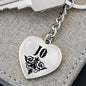 Jo v01 - Heart Pendant Luxury Keychain