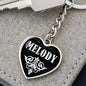 Melody v02 - Heart Pendant Luxury Keychain
