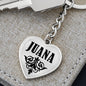 Juana v01 - Heart Pendant Luxury Keychain