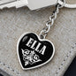 Ella v02 - Heart Pendant Luxury Keychain