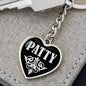 Patty v02 - Heart Pendant Luxury Keychain
