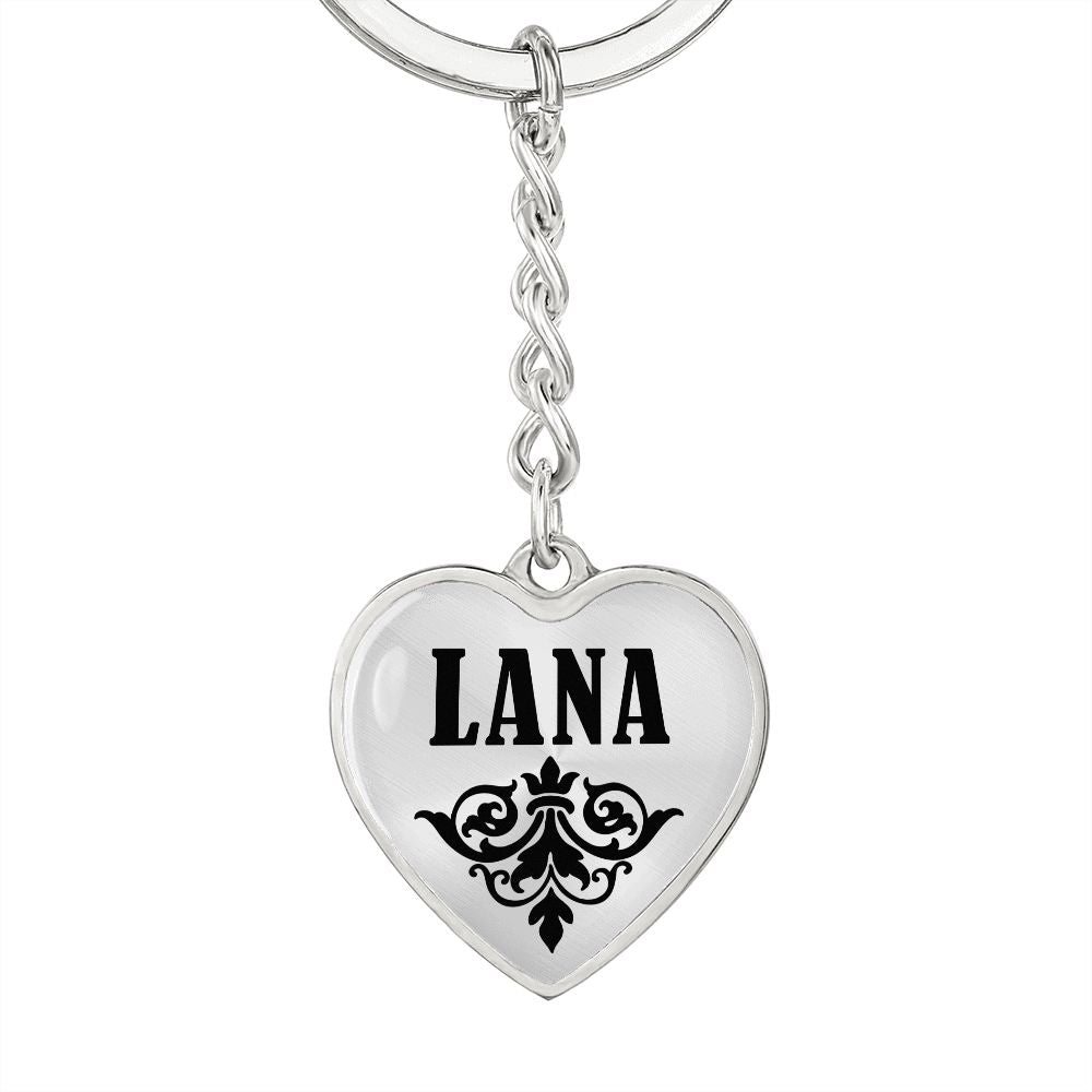 Lana  v01 - Heart Pendant Luxury Keychain