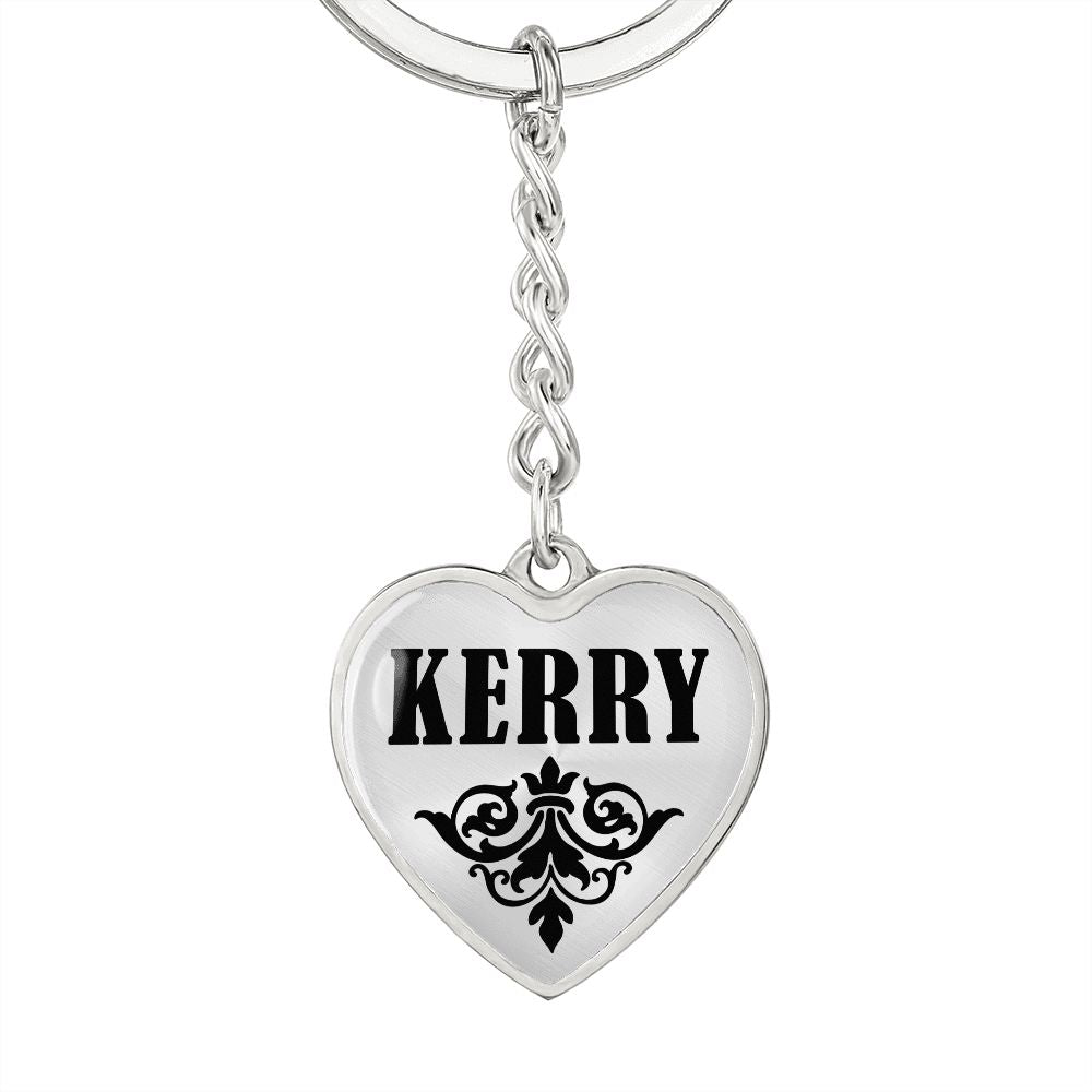 Kerry  v01 - Heart Pendant Luxury Keychain