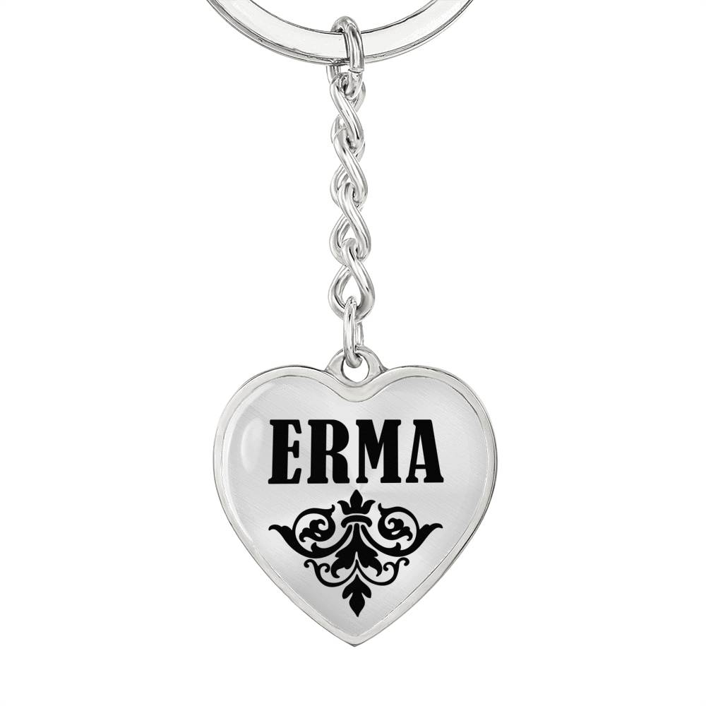 Erma v01 - Heart Pendant Luxury Keychain