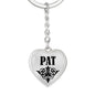 Pat v01 - Heart Pendant Luxury Keychain