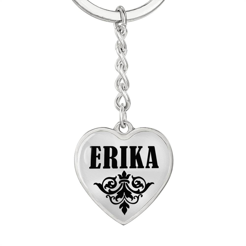 Erika v01 - Heart Pendant Luxury Keychain