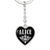 Alice v02 - Heart Pendant Luxury Keychain