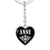 Anne v02 - Heart Pendant Luxury Keychain