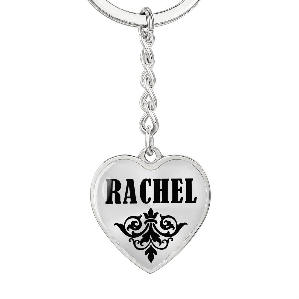 Rachel v01 - Heart Pendant Luxury Keychain
