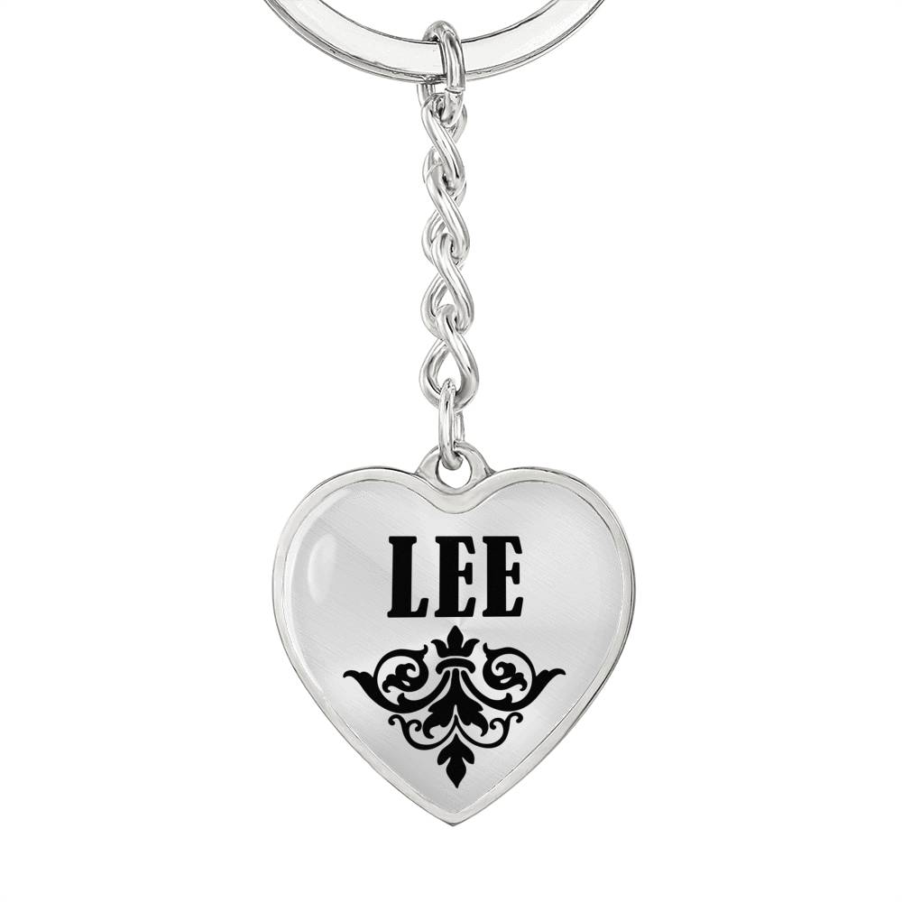 Lee v01 - Heart Pendant Luxury Keychain
