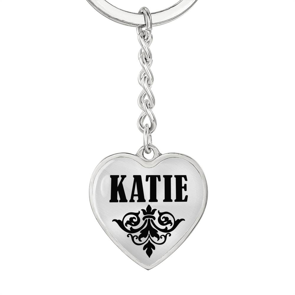 Katie v01 - Heart Pendant Luxury Keychain
