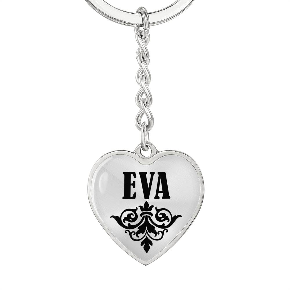 Eva v01 - Heart Pendant Luxury Keychain