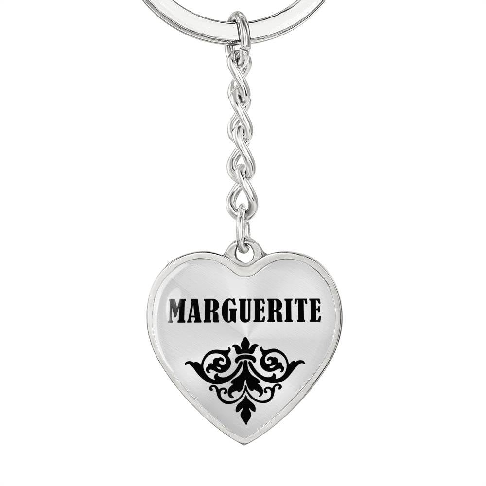 Marguerite v01 - Heart Pendant Luxury Keychain