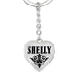 Shelly v01 - Heart Pendant Luxury Keychain