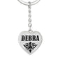 Debra v01 - Heart Pendant Luxury Keychain
