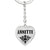 Annette v01 - Heart Pendant Luxury Keychain