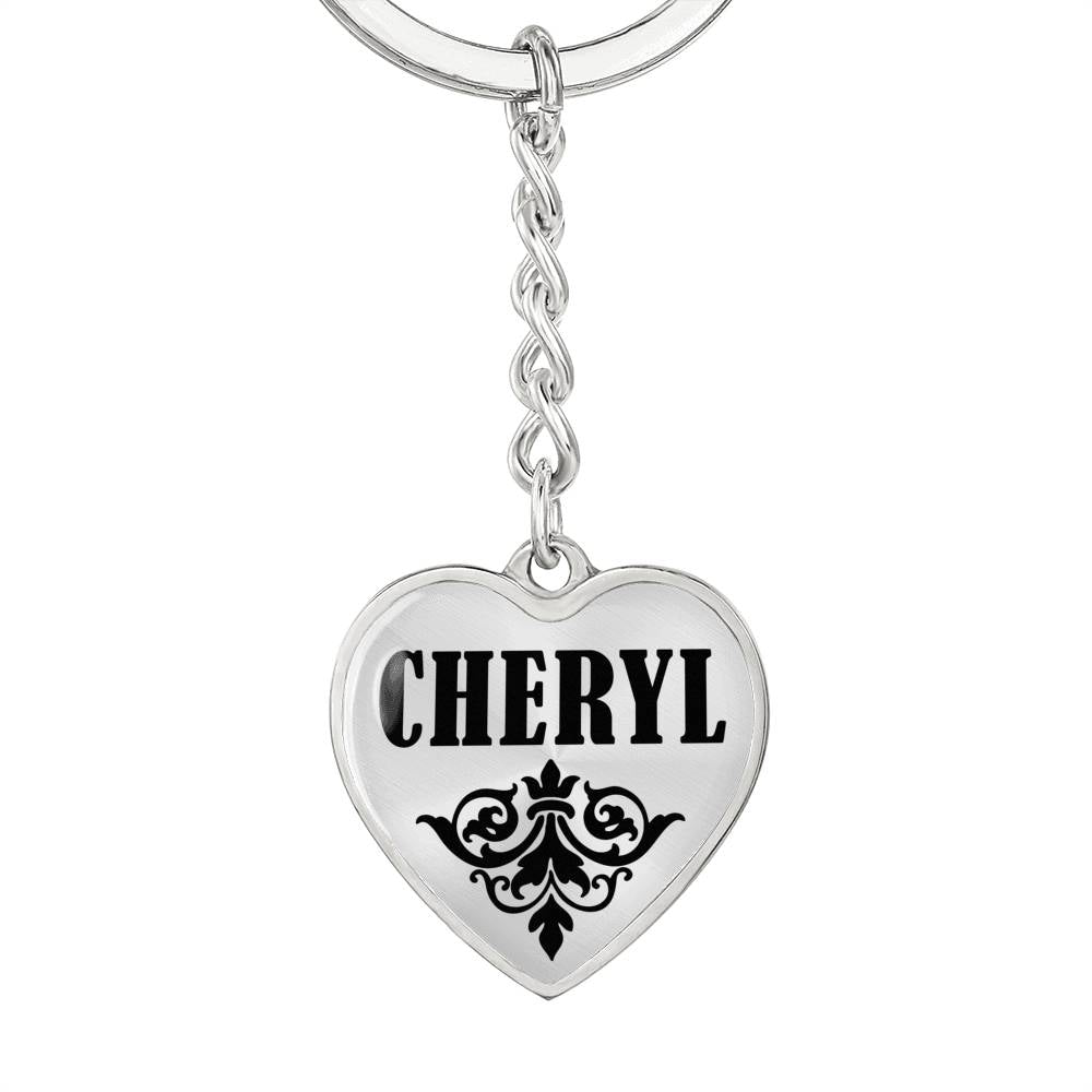 Cheryl v01 - Heart Pendant Luxury Keychain