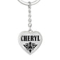 Cheryl v01 - Heart Pendant Luxury Keychain